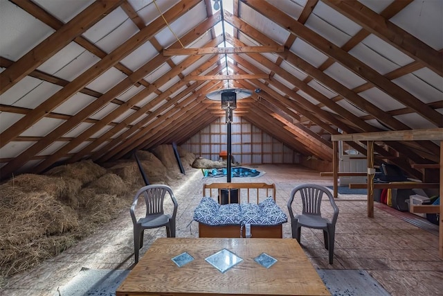 view of attic