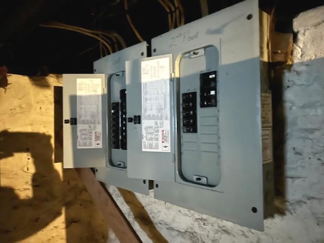 utility room with electric panel