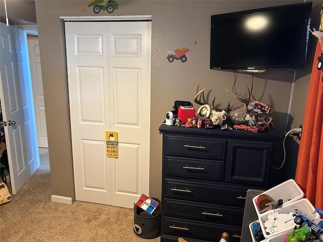 103 S Church St, Linesville, PA 16424 - bedroom featuring light colored carpet and a closet