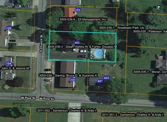 103 S Church St, Linesville, PA 16424 - aerial map of property and surrounding area