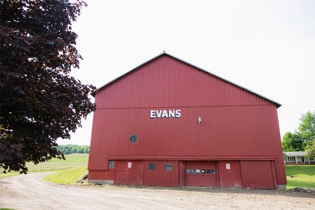 view of barn