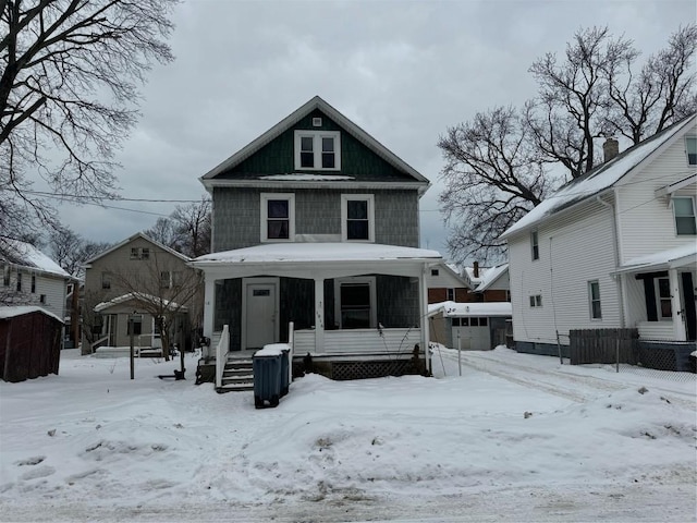 view of front facade with a porch