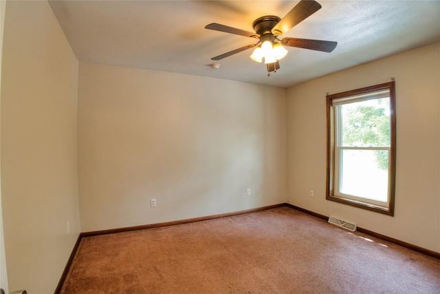 13151 Water Ext, Edinboro, PA 16412 - unfurnished room with light colored carpet and ceiling fan