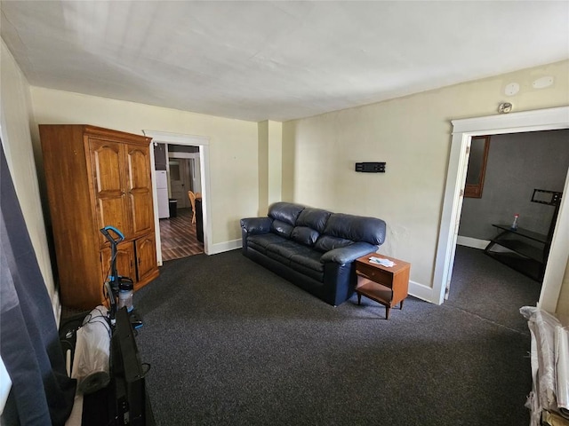 520 E 2nd St, Erie, PA 16507 - living area with dark colored carpet