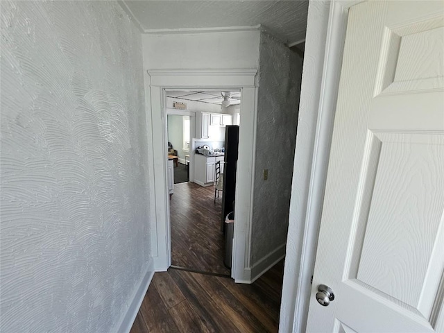 520 E 2nd St, Erie, PA 16507 - hall featuring dark wood-type flooring