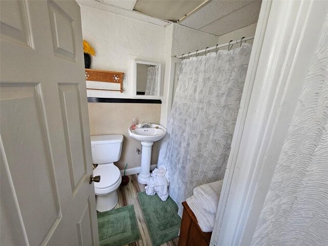 520 E 2nd St, Erie, PA 16507 - full bath featuring wood finished floors and curtained shower