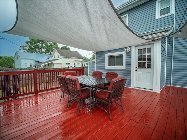 817 E Main St, Corry, PA 16407 - wooden terrace featuring outdoor dining space