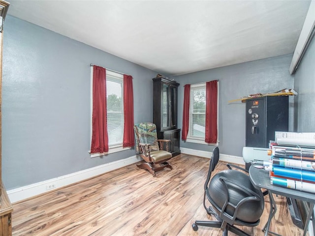 817 E Main St, Corry, PA 16407 - office area featuring wood finished floors and baseboards