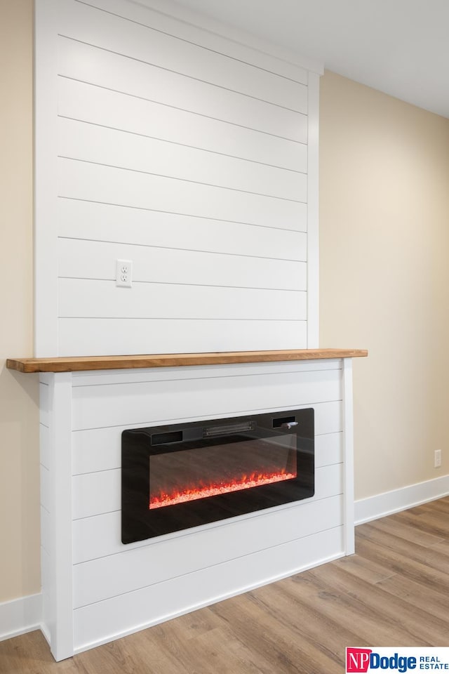 room details featuring light wood-type flooring