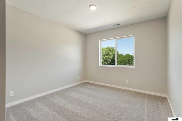 11719 S 125th St, Papillion, NE 68046 - empty room with a textured ceiling, baseboards, light colored carpet, and visible vents