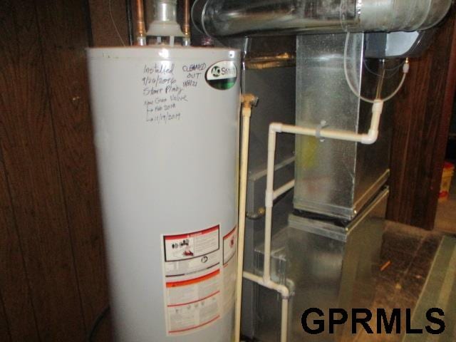 utilities featuring water heater