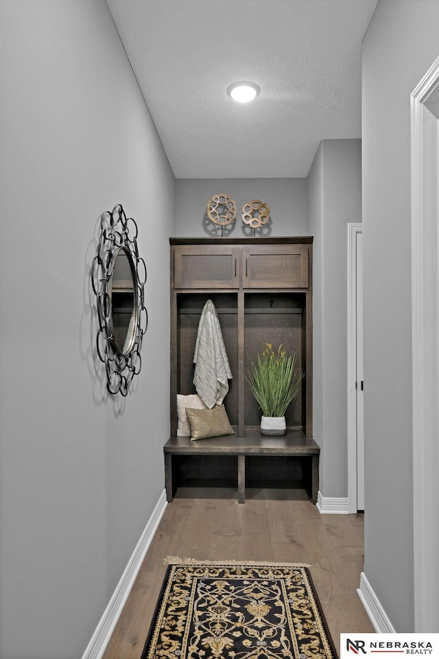 mudroom featuring hardwood / wood-style flooring