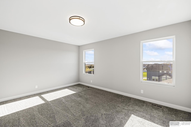 view of carpeted empty room