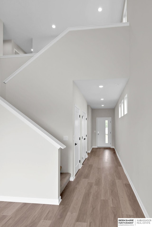 interior space featuring light hardwood / wood-style flooring