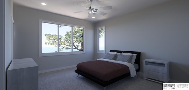 22742 Sanctuary Ridge Dr, Elkhorn, NE 68022 - bedroom with ceiling fan and carpet