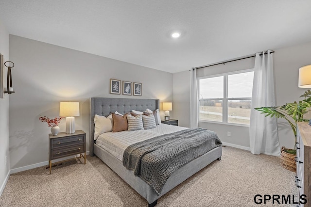 bedroom featuring carpet floors