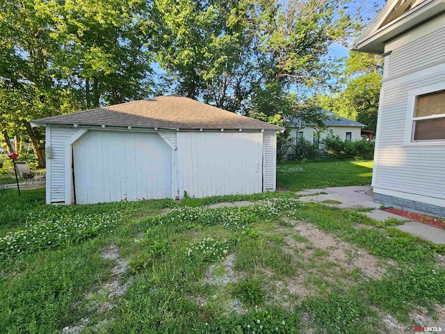 exterior space with a lawn