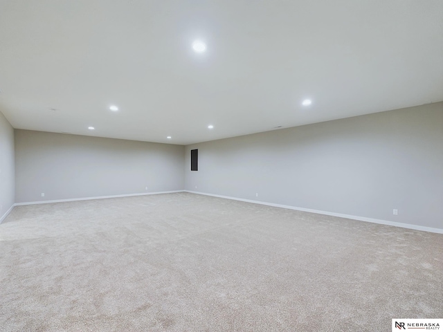 view of carpeted empty room