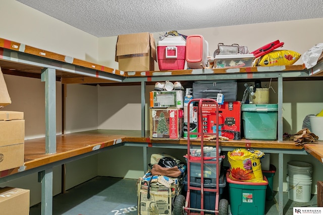 view of storage room