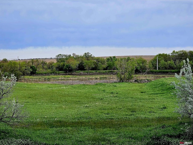 view of yard featuring a rural view