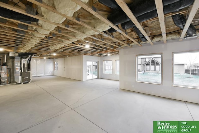 19058 Camelback Cir, Gretna, NE 68136 - basement with heating unit and water heater