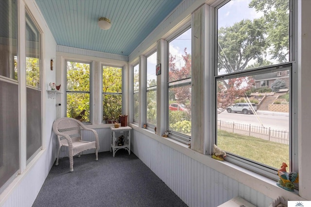 view of sunroom