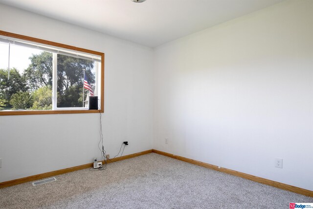 view of carpeted empty room