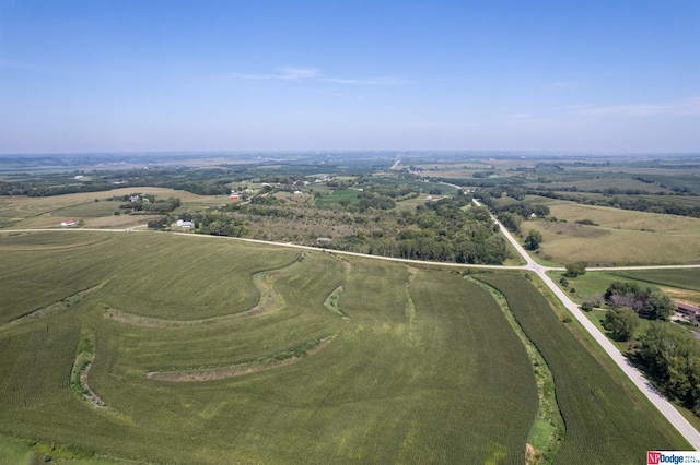 bird's eye view featuring a rural view