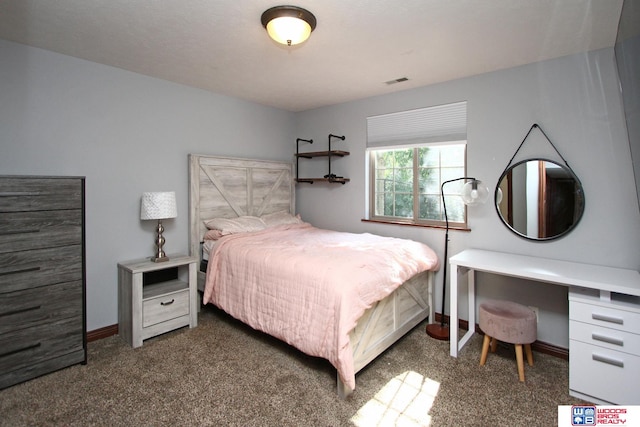 bedroom with carpet