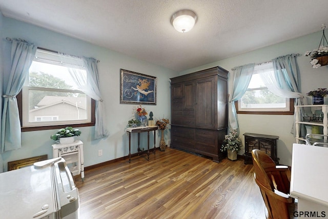 office featuring hardwood / wood-style flooring