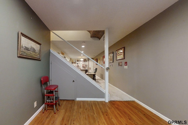 interior space with light wood-type flooring