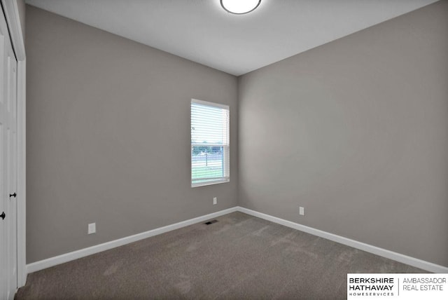 view of carpeted empty room