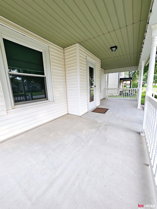 view of patio / terrace with a porch