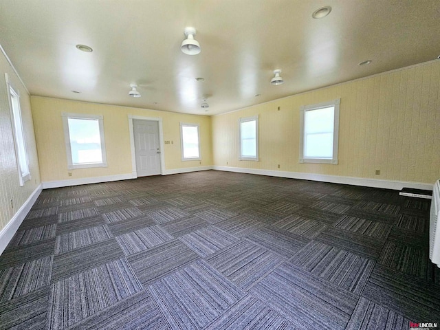 view of carpeted empty room