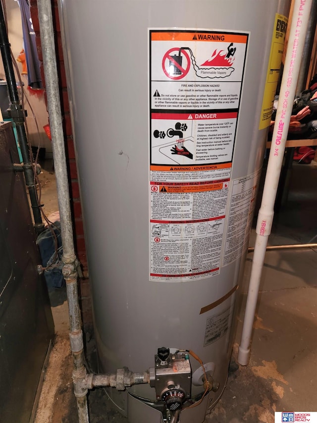 utilities featuring water heater