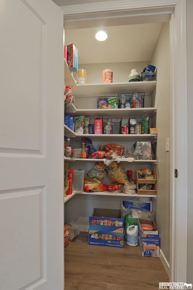 view of pantry