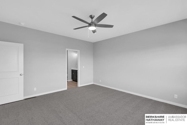 10210 S 110th Ave, Papillion, NE 68046 - carpeted spare room with ceiling fan and a smoke detector