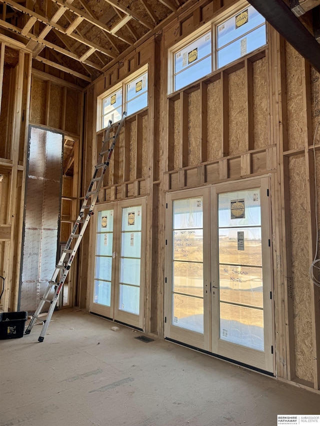 miscellaneous room featuring french doors