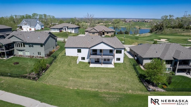 325 S Lakeview Way, Ashland, NE 68003 - aerial view of residential area with a large body of water