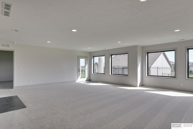 view of carpeted empty room