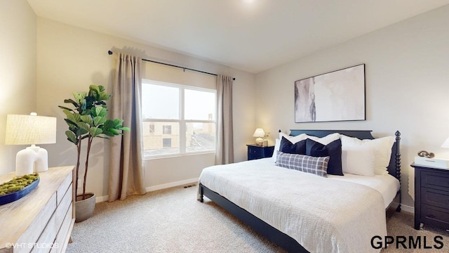 bedroom with carpet flooring