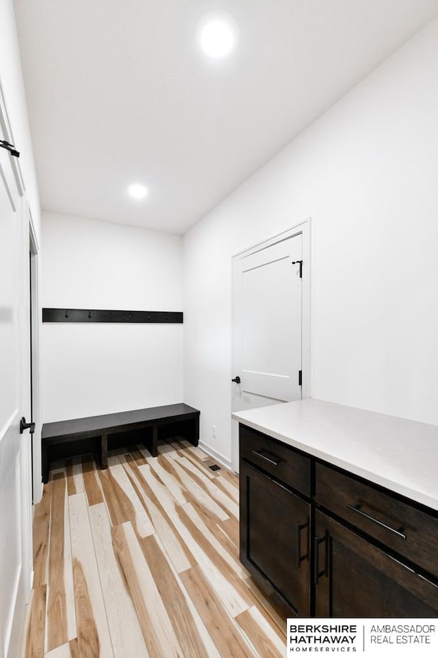 interior space featuring light hardwood / wood-style flooring