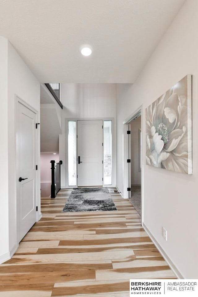 entryway featuring light hardwood / wood-style flooring