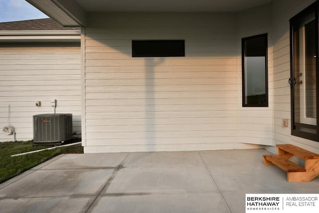 view of patio with cooling unit