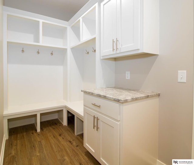 mudroom featuring hardwood / wood-style flooring