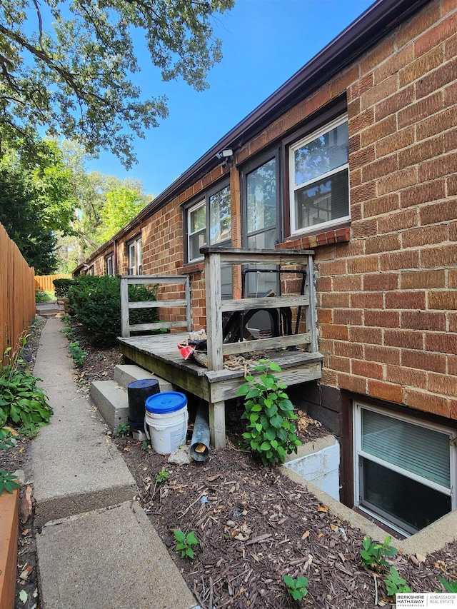 view of rear view of property