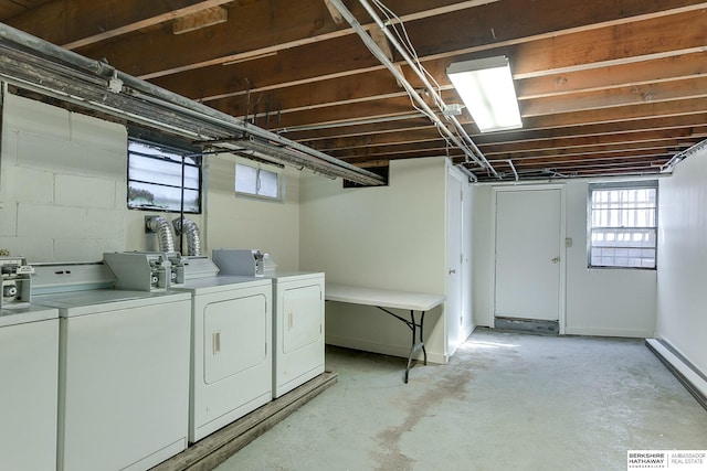 washroom with washer and clothes dryer