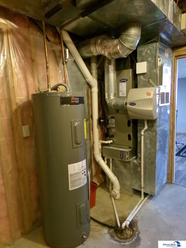 utilities with water heater