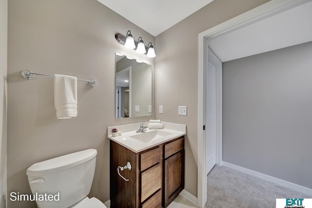 8501 Regent Ct, Lincoln, NE 68507 - bathroom featuring vanity and toilet