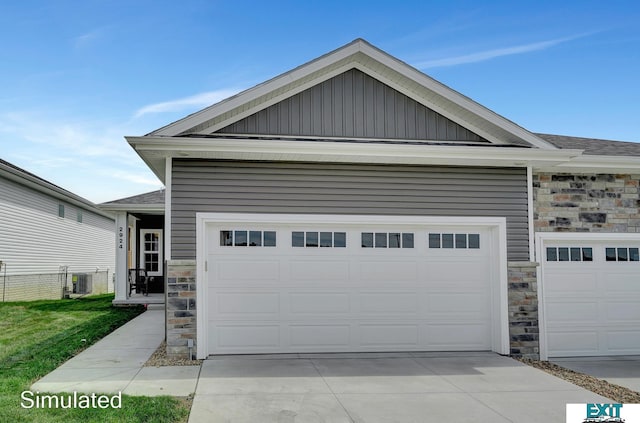 8501 Regent Ct, Lincoln, NE 68507 - garage with central AC